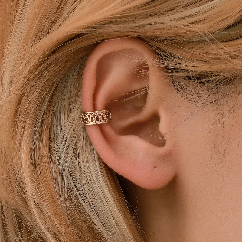 Örhängen modyle het försäljning metall uttalande vintage klipp på örhängen utan piercing för kvinnor mode örhängen fest gåva smycken