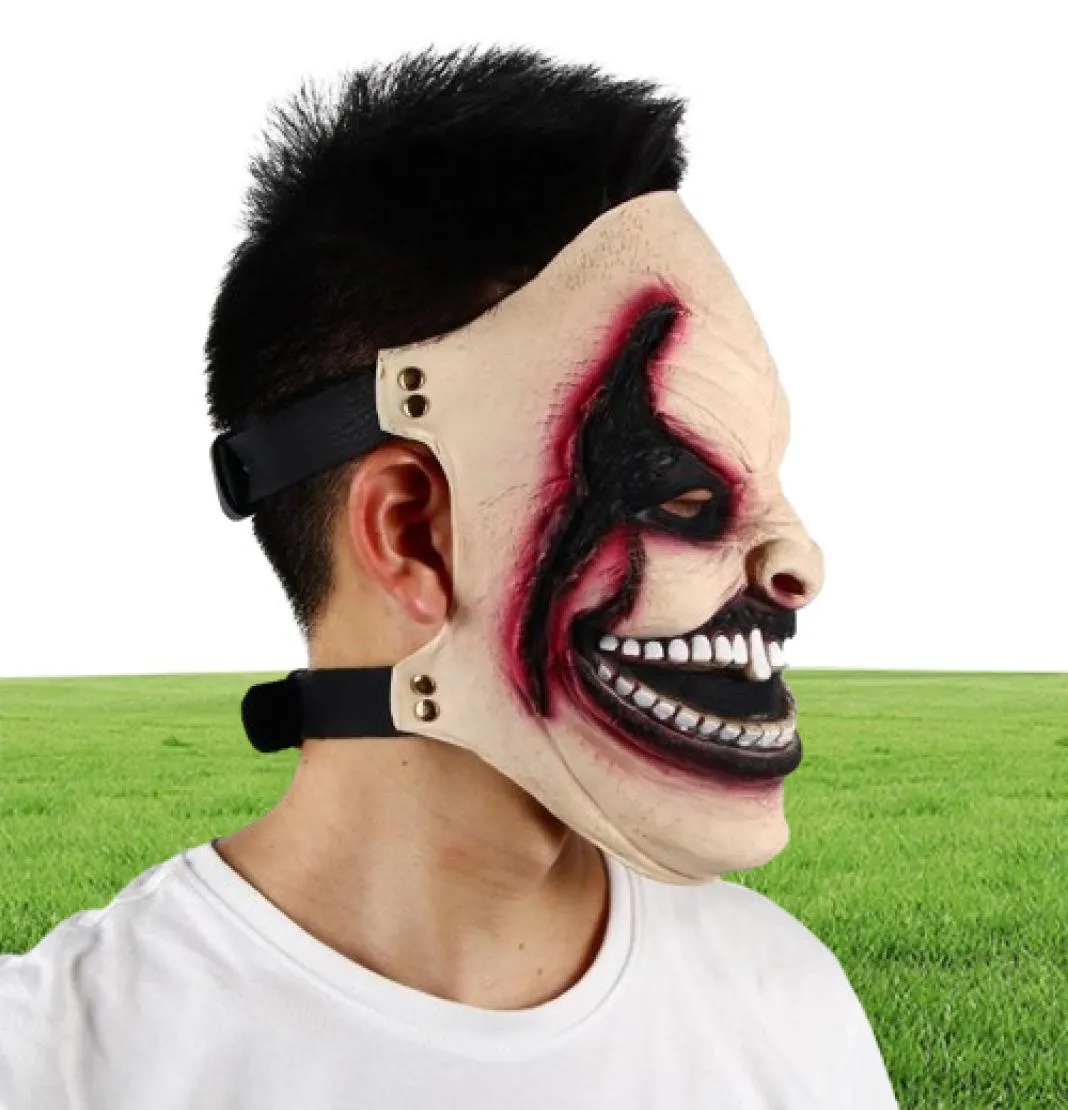 Diğer Etkinlik Partisi Malzemeleri Fiend Mask Cadılar Bayramı Karnaval Cosplay Scary Demon Kostüm Lateks Sahne Ayarlanabilir Elastik3497246