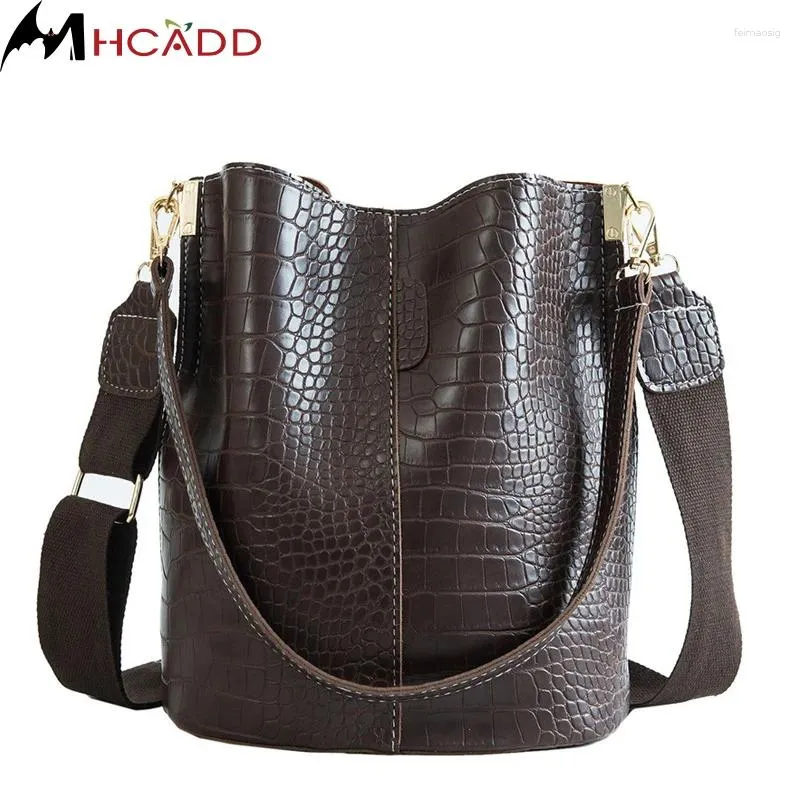 Bolsas de moda Crocodile Crossbody para mujeres Bolsas de diseñador de marca de hombro PU Bolso de cuero Top-Handl