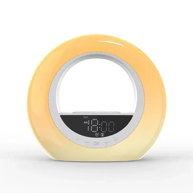 Accessori Wake Up Light Alarm Clock con Sunrise/Sunset Simulation FM Radio Night Light Natural Suoni Dual Alarm Sleep Aiuto per il sonno ideale per regalo