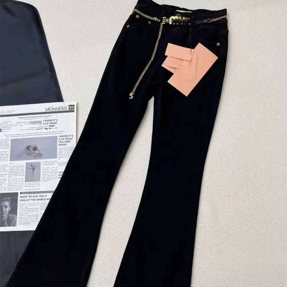 Women Jeans Designer Denim Brand Womens Fashion Jean Jogger Slacks High Quality Wide-leg Pants Trouser Comfortable Jan 15