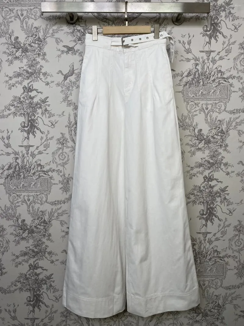 Women's Pants High-waisted Wide-leg For Spring/summer 2024 0419