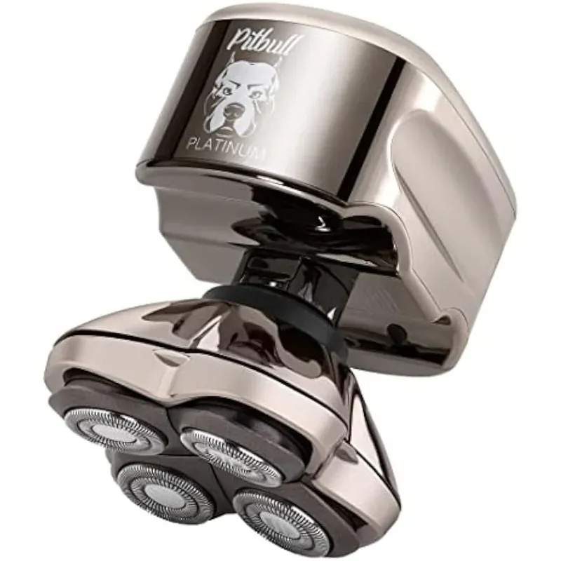 Shavers Pitbull Platinum Pro Electric Razor Wet/Dry 4 Head 4d беспроводная USB -аварийная роторная бритва парикмахер