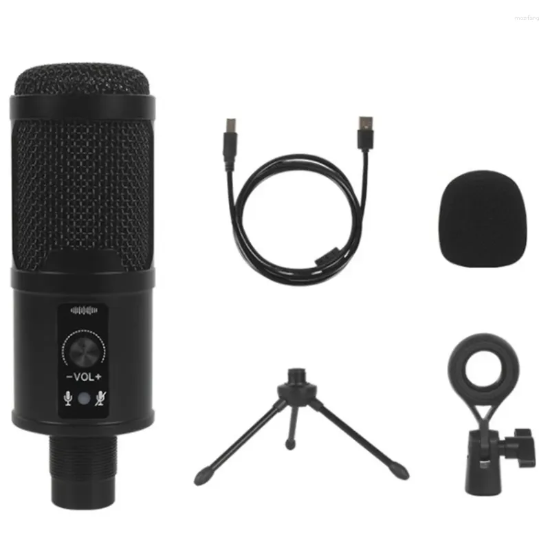 Microfones BM65 USB Condenser Microphone Studio Gaming Stream Singing Karaoke for PC Computer Recording Mic