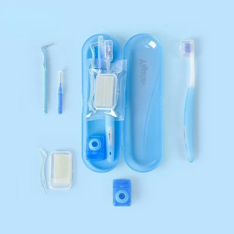 Vijf deksel orthodontische set orale zorg tandenborstel kliniek orthodontische wax concave tandenborstel