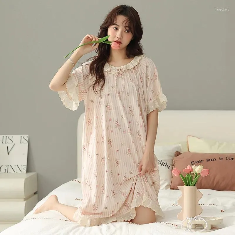 Women's Cotton Floral Nightgown Sleeveless Mid-Calf Sleep Dress with Round  Neck for Summer from Dhgate Women's Sleepwear - price 25.41
