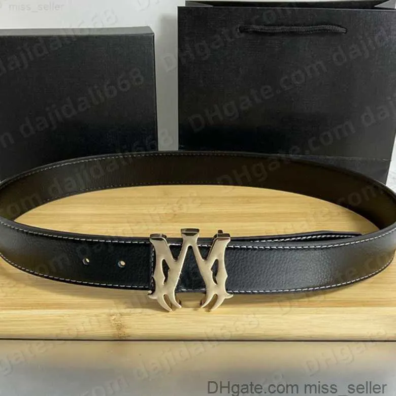 Tendance Luxury Celt Leather Celt Mens Designer Belt for Men Am Luxurys Fashion Business Boutets Femmes CEinture Black Metal Boucle