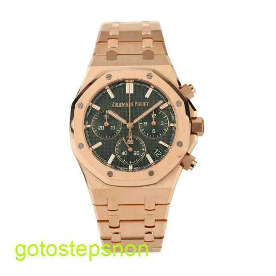 AP TACTICAL WORD WATCH 26240OR.OO.1320Or.04 Royal Oak All Rose Gold 50 -jarig jubileum Herdenkingsautomatische mechanische heren Watch -garantie