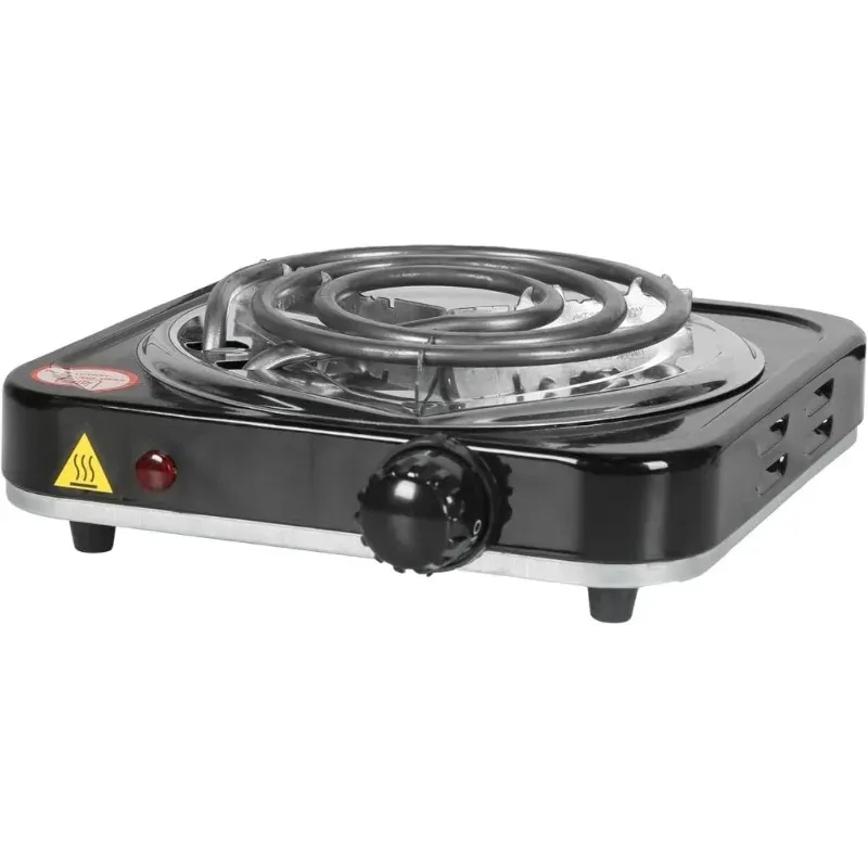 Устройства 1000 Вт US Hot Plate Электрическая плита для приготовления пищи, портативные одно электрические горелки столешницы для горелки с печи для печи