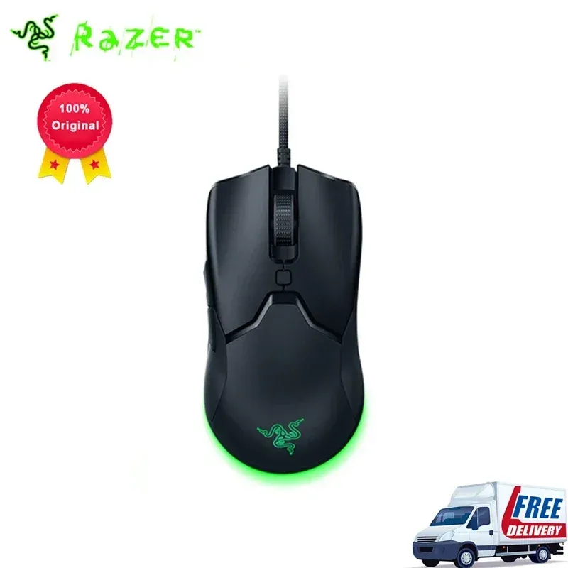 Topi 100% Original Razer Viper Mini Gaming Mouse 8500DPI Sensore ottico Chroma RGB Topi Speedflex Lightwex Mouse Lightweigh