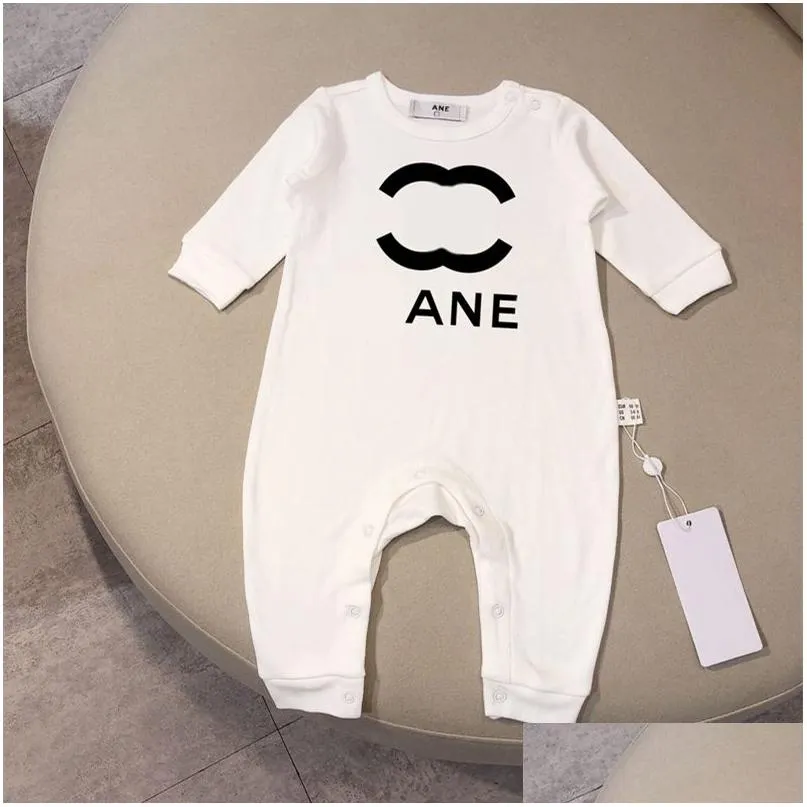 Rompers 100% coton C bébé Designer de luxe Ranger Newborn sets Nouveaux combinaisons de marques de marque garçons de garçons