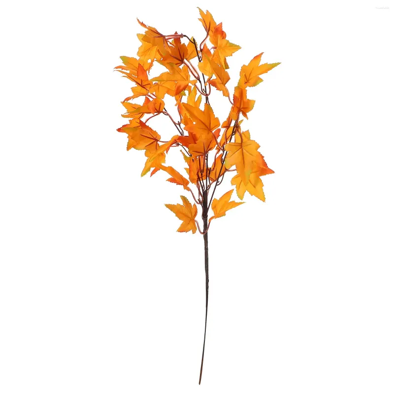 Fleurs décoratives tiges artificielles décor de branche ménage automne fausse citrouille de la citrouille