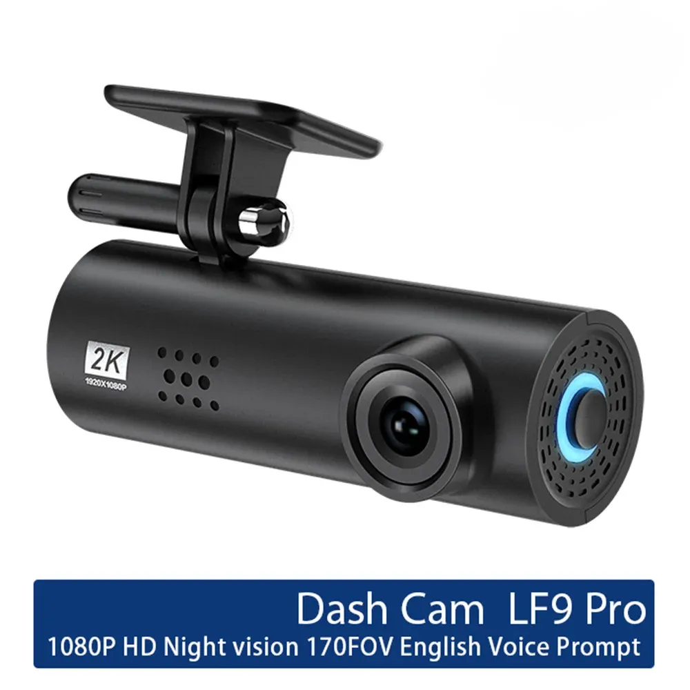 카메라 LF9PRO 대시 캠 WiFi 카메라 12MP 전체 HD 1080p MP4 야간 시력 카메라 170도 자동차 기록을위한 광각