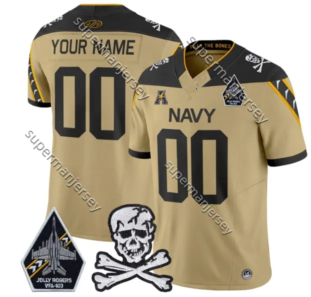sexhippies OM FOOTBALL JERSEY Navy 希少 Custom NCAA Navy Midshipmen College Football Jersey - Blake