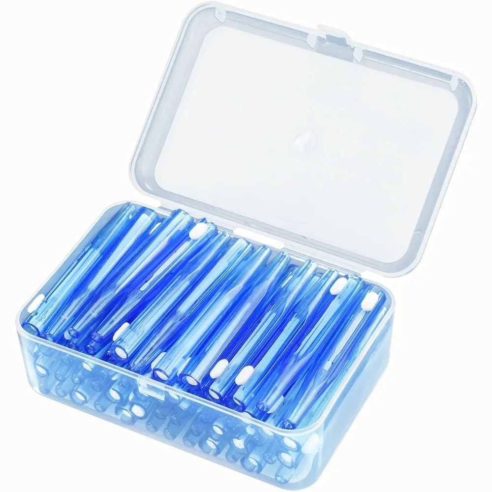Escova interdental de pushpull escova interdental de limpeza interdental lacuna de dente pincel ortodôntico de gap 60 / caixa