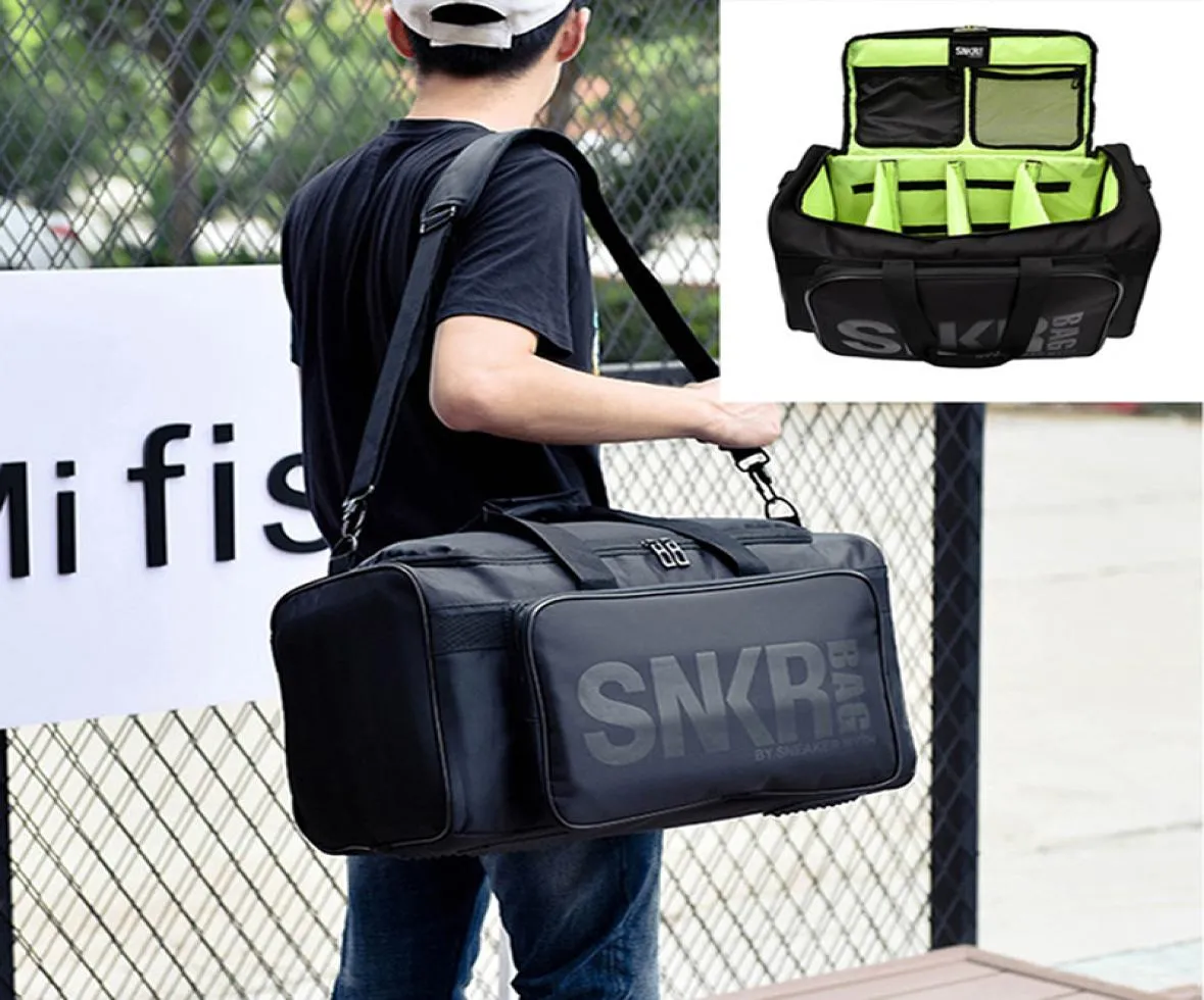 Stort flera fack Sportträning Fiske Gympäskor Män sneaker Gym Bag Shoes Packing Cube Organizer Waterproof Shoulder BA5026078