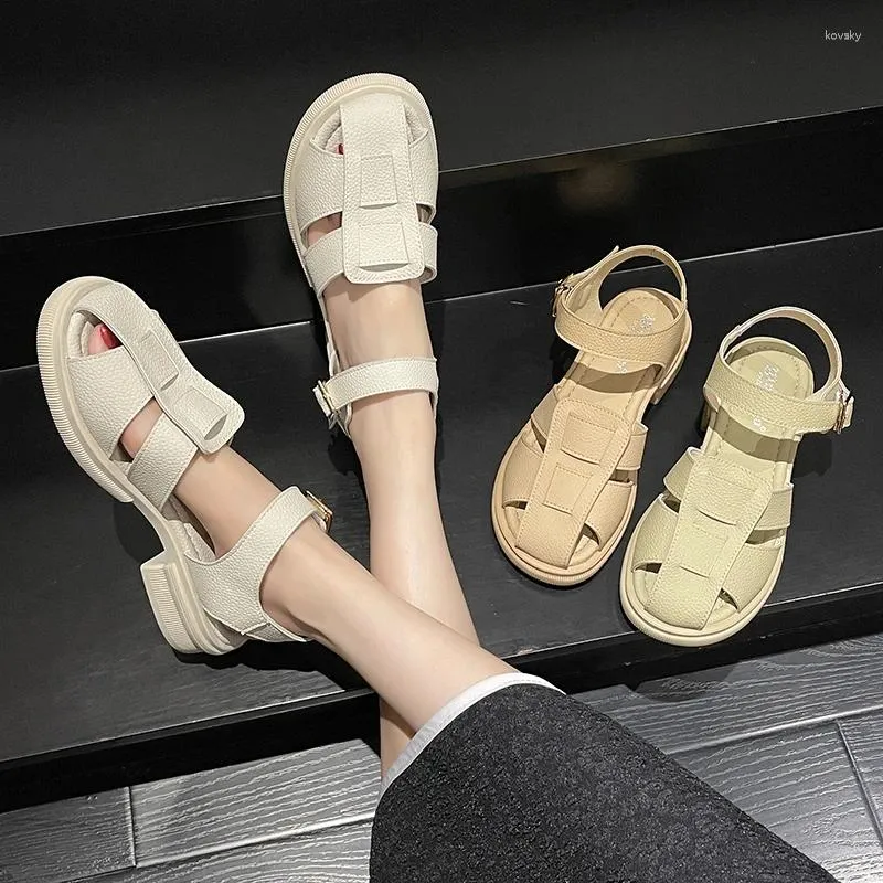 Slippers 2024 Fashion: Women's Beige Clear Heel Slipper Shoes With Closed Toe Soft And Comfortable Medium Suitable For Summer