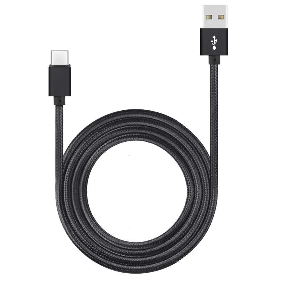 High Speed USB Cables Type C TO C Charging Adapter Data Sync Metal Phone line 0.48mm Thickness Strong Braided 