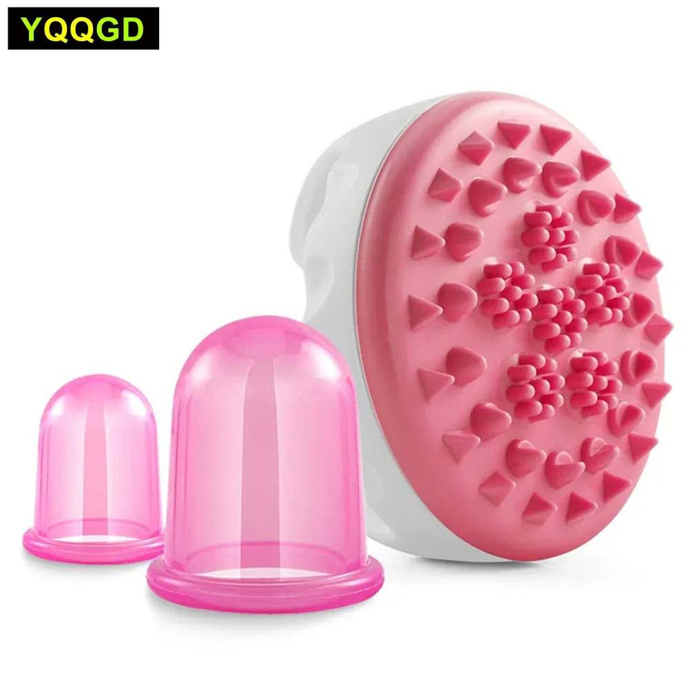 Massager 3pcs Anti Cellulite, Silicone Cupping Cellulite Massage Brush Cellulite Massage Set for Anti Cellulite Antiaging