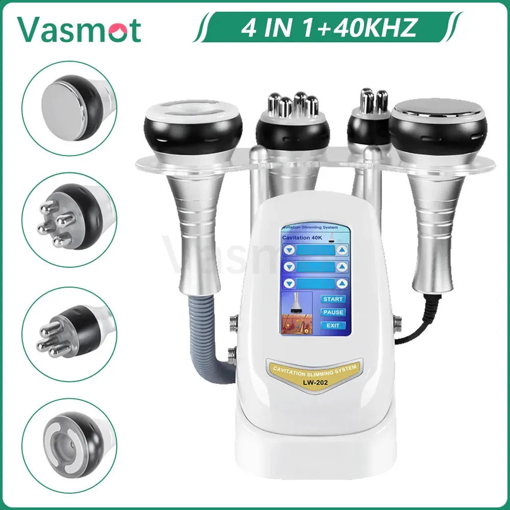 40k 4in1 Cavitation Corps ultrasonique Machine de minceur RF Device de beauté Masseur outil de soins Skin serrer le visage soulevant la peau 240412