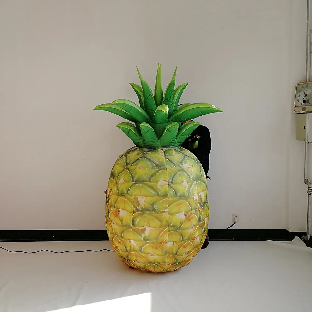 Groothandel gele opblaasbare ballonananas met strip voor advertentie opblaasbare evenementenstadium decoratie