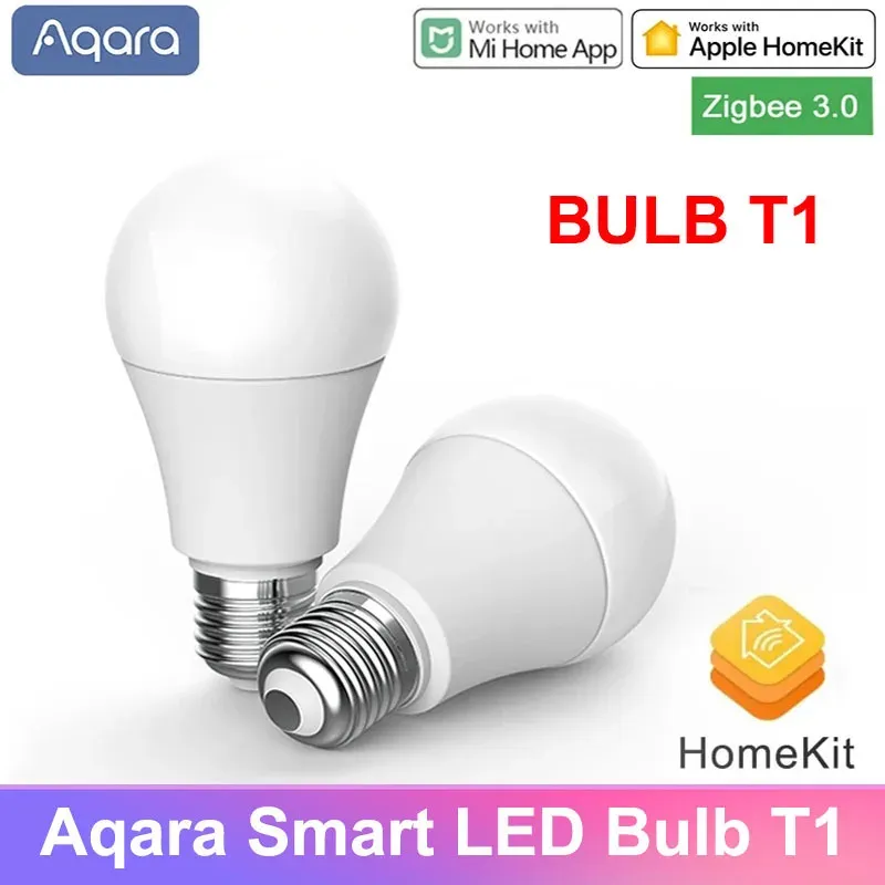 コントロール2023新しいAqaraスマートLEDバルブT1 Zigbee 3.0 E27 2700K6500K 220240VアプリリモートランプXiaomiスマートホームMihome HomeKit