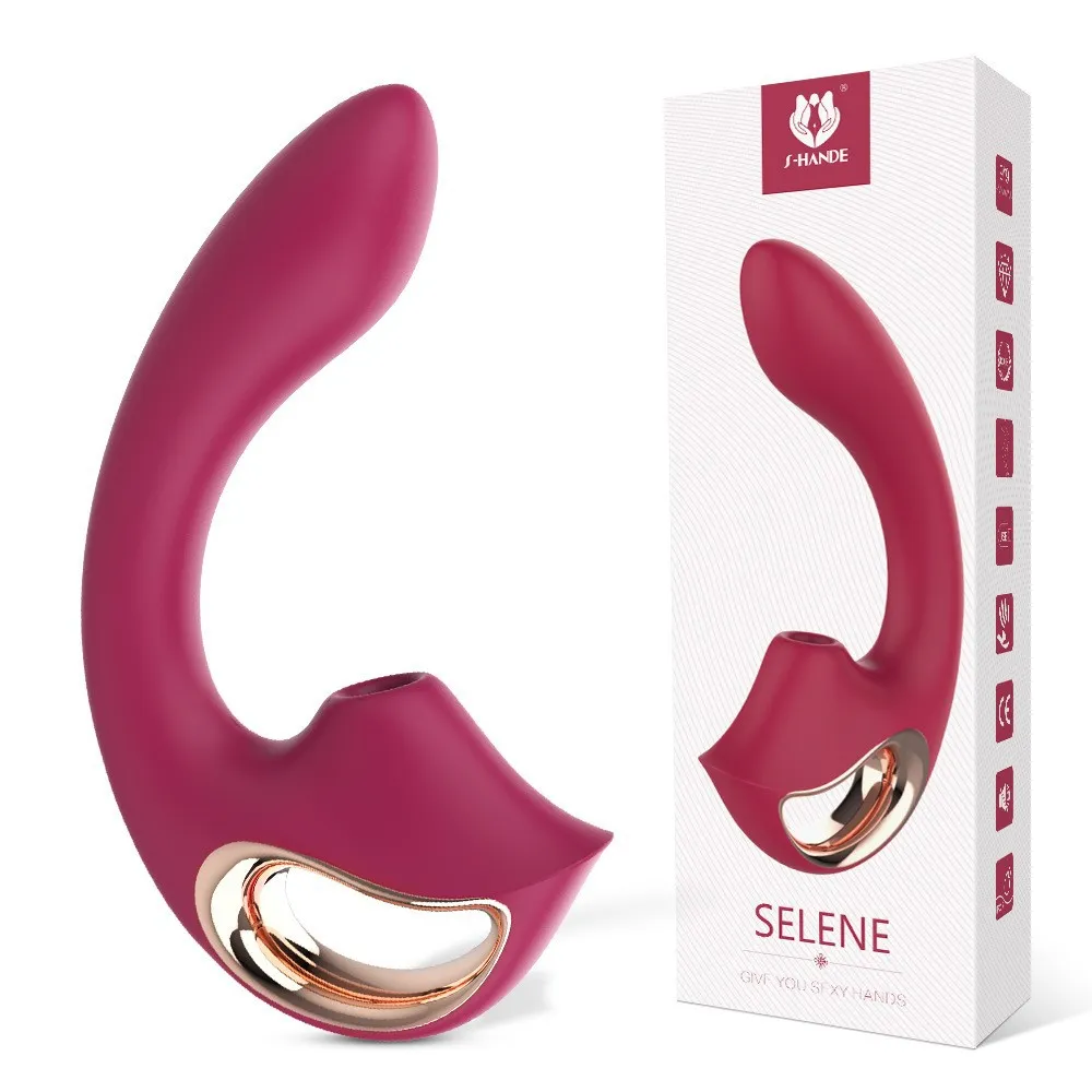 Sexspielzeug Vibrator weiblicher Masturbatorsaugen und Klopfen mit doppelten starken Schwingungsstöcken, Paar Sexprodukte G-Spot-Stick Dildo