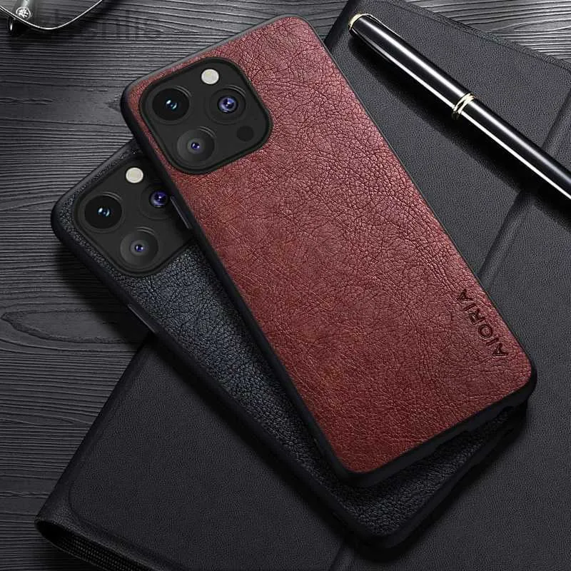 Cell Phone Cases Case For IPhone 15 13 12 11 Pro Max 14 15 Plus 12 13 Mini Simple Design Luxury Leather Business Cover For IPhone 14 Pro Max Case d240424