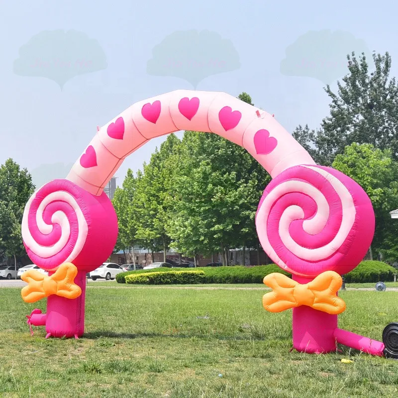 8m 26ft wide Customized Oxford Candy archway balloon inflatable decoration doughnut arch sport start line on sale