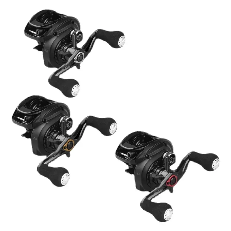 Tillbehör Okuma Hakai DT All Metal Low Profile Baitcast Fishing Reels med en extra grunt spole och en extra djup spole