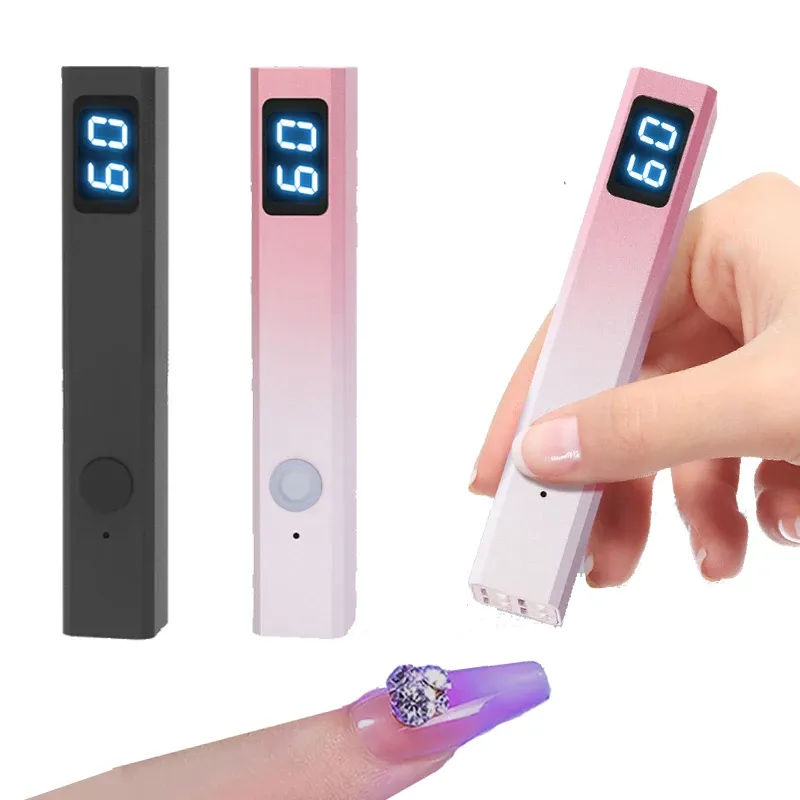 Kits Handheld Mini Nail Lamp For All Gel Polish Quick Dry USB with LCD Nail Dryer Manicure Tool UV LED Light Portable Mini Nail Lamp