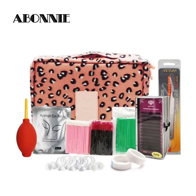 Wimpern Abonnie Wimpern Erweiterung Starter Kit transplantieren Basis -Werkzeug -Set für Beauty Make -up