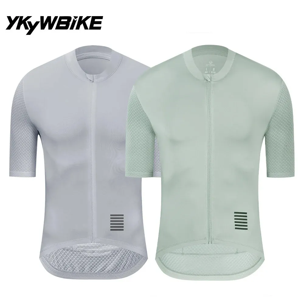 Ykywbike Mens Cycling Jersey Mtb Summer Bicycle Maillot Bike Shirt Downhill Road Route à manches courtes 240422