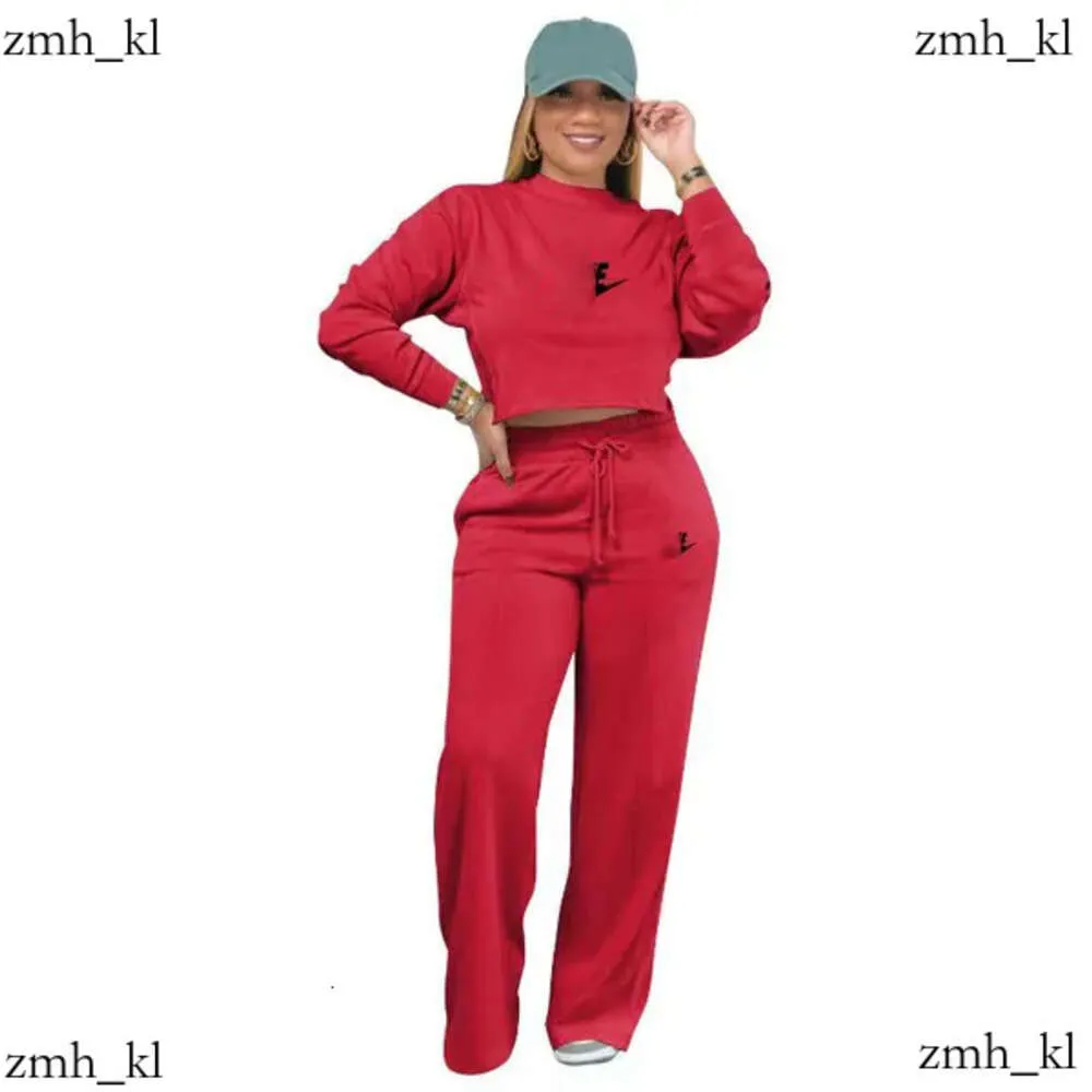 Hot Design Women Solid Color 2 -delige set Tracksuit Fall Winter Dessenhelft Broek Outfits Outerwear Legging Sportswear pullover Bodysuit 641