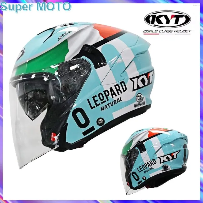 KYT NFJ Summer Breathable 3/4 Open Face Motorcycle Helmet with
