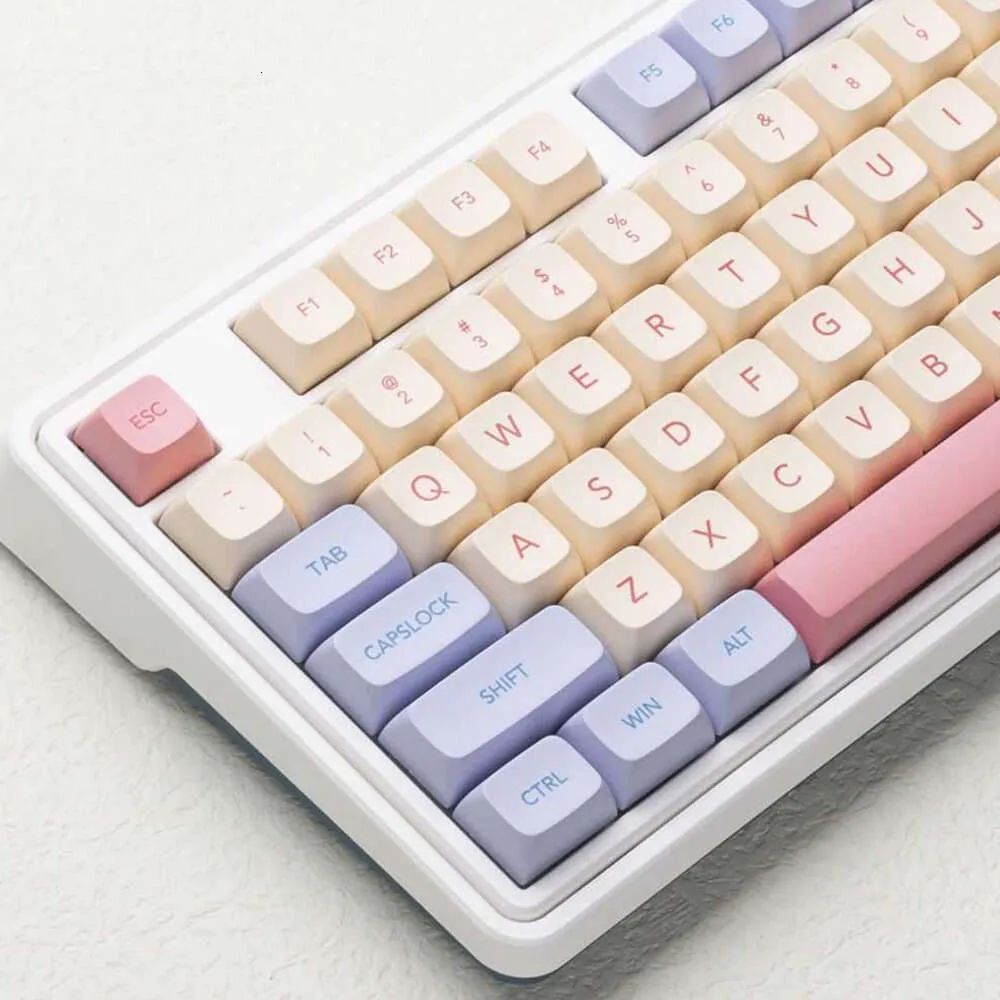 Keyboards Keys For Keyboard Sublimation Keycap Pink Purple Yellow Key Caps Profile2024