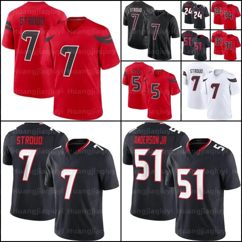 CJ Stroud Tank Dell 1 Stefon Diggs Derek Stingley Jr Jerseys de football Will Anderson Nico Collins Devin Singletary Dameon Pierce Jalen Pitre John Metchie III Dalton