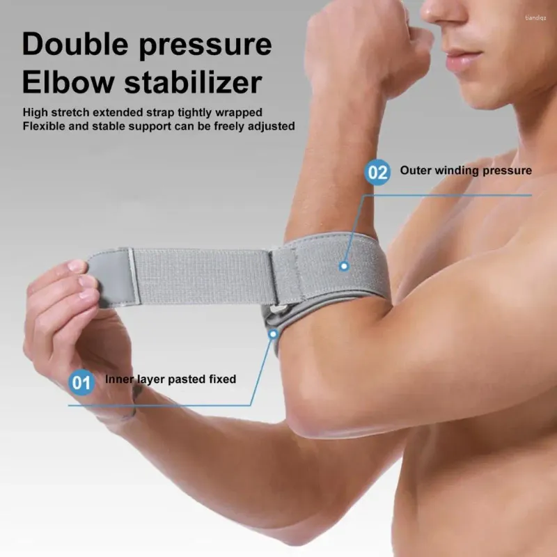 Suporte de suporte de suporte de compressão de cotovelo de cotovelo -absorvente de tênis com fita adesiva ajustável respirável para eficaz