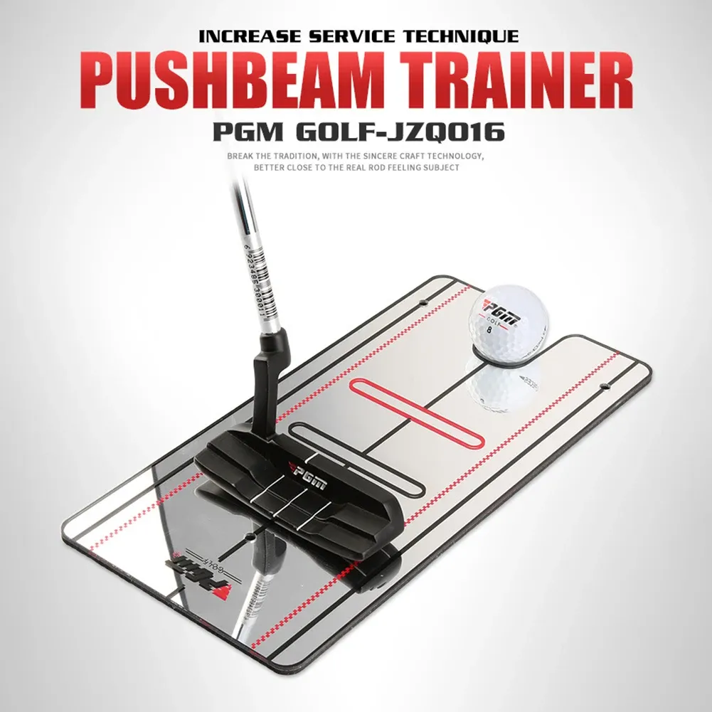 AIDS 1PC Golf Układa lustro treningowe Trainer Trener Linia Golf Putter Balancer Golf Edge Stawiający lustro na zewnętrzne zewnętrzne