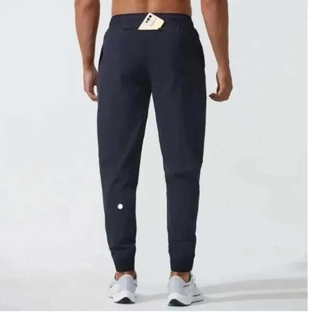 Ll heren jogger lange broek sport yoga outfit quick dry droge trekstring gym zakken joggingbroek broek heren casual elastische taille fitness ontwerper modekleding 43066666