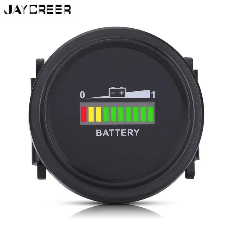 Accessories JayCreerLED Digital Battery Indicator, Meter Gauge, Charge Status Tester for Forklift, Car, Scooter, Motorcycle