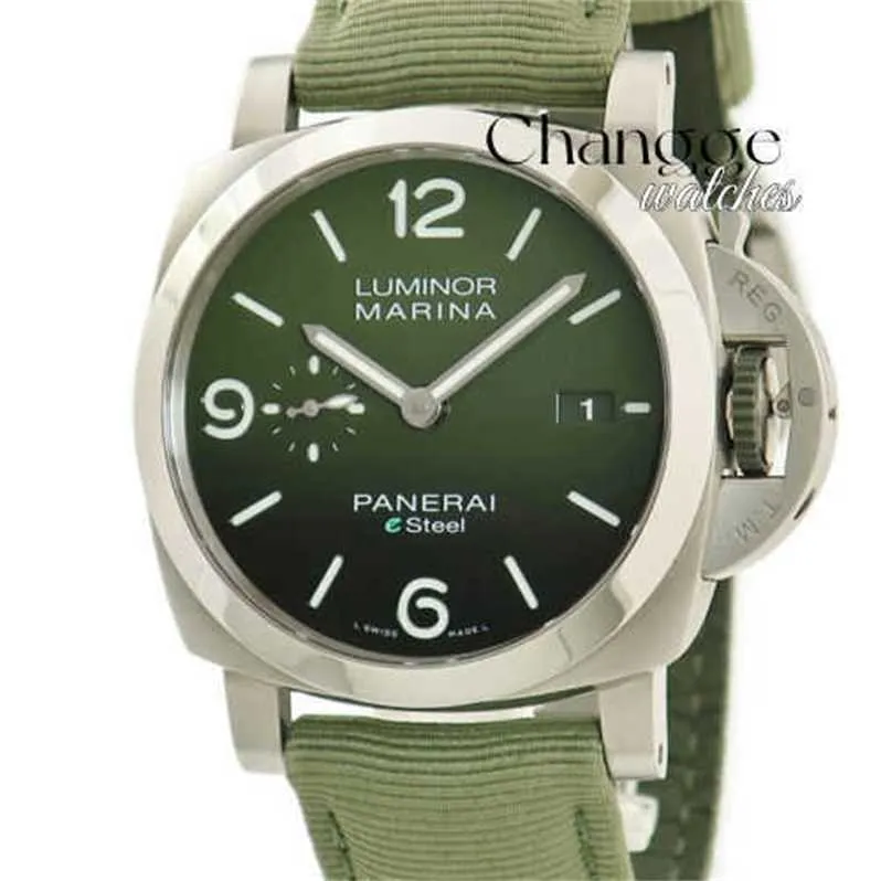 Mens Watches Automatic Movement Stainless Steel Bracelet Wristwatches Peneri Lumiinor Mariinna Verde Smeraldo Verde Smeraldo