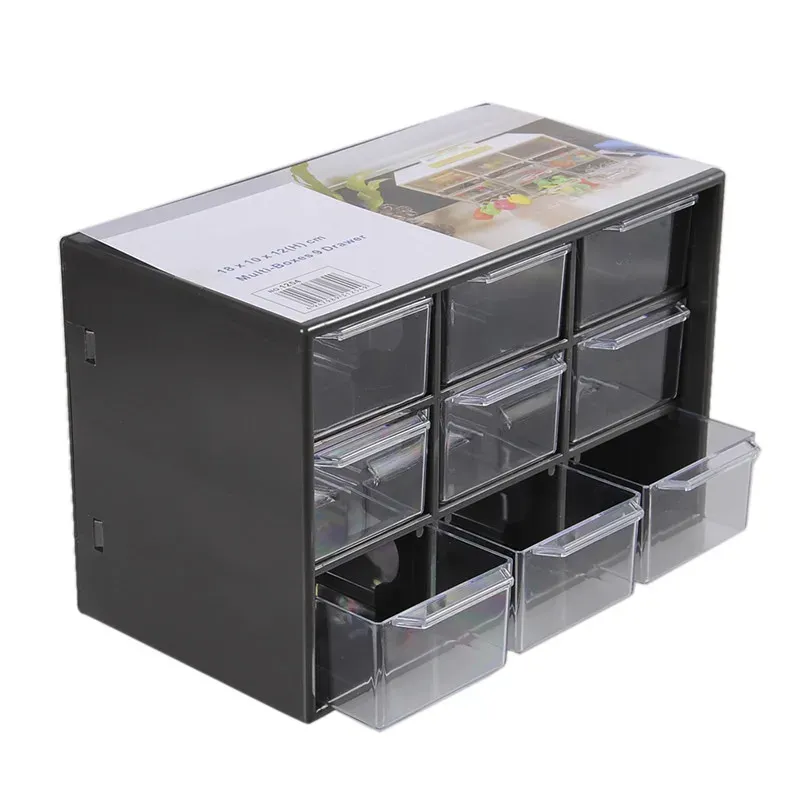 Drawers Jewelry Storage Box Mini Debris Cabinets Lattice Portable Amall Drawer Sorting Grid Desktop Office Supplies Color Randomly 1pcs