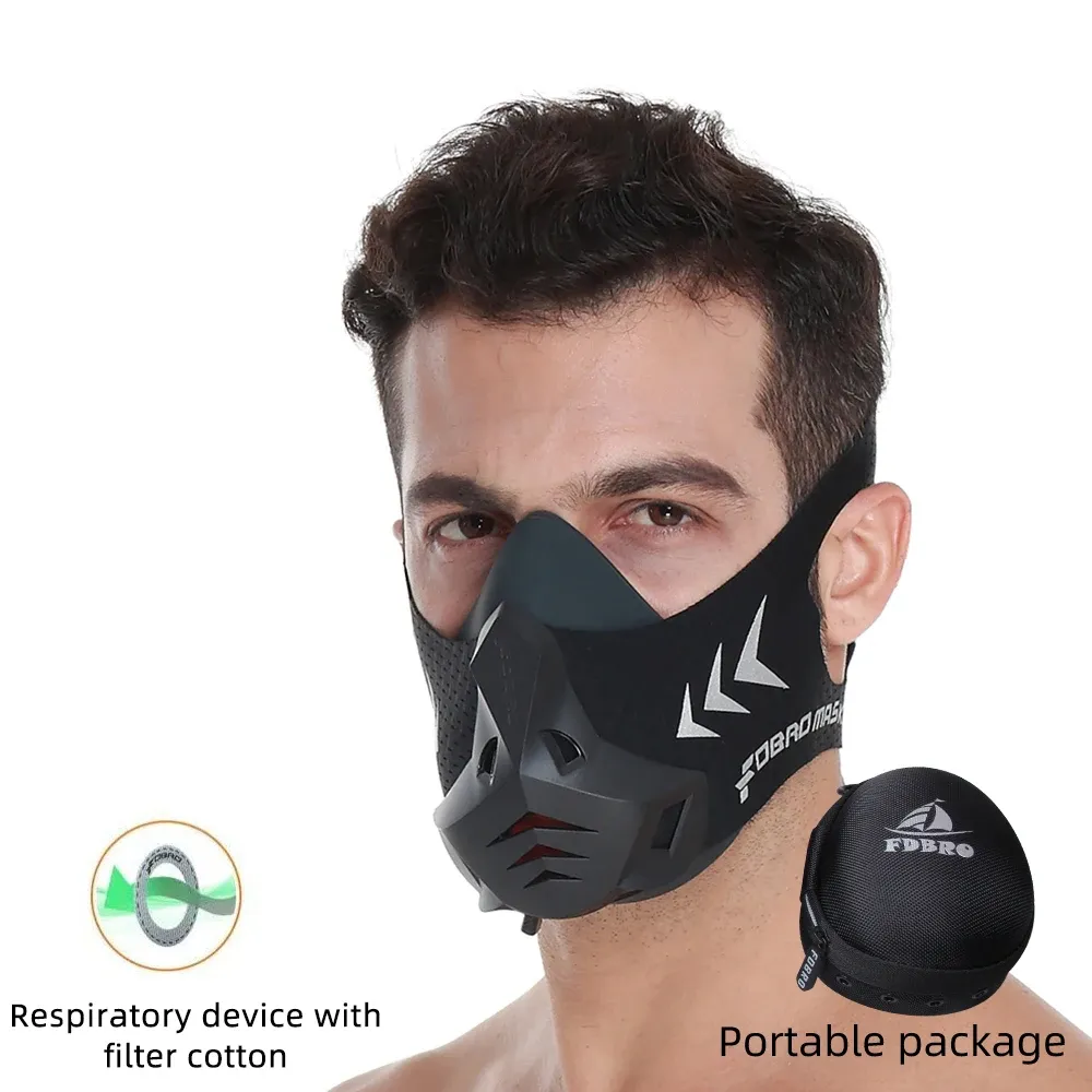 Masques fdbro sport masque élévation running fitness pack style pack noir