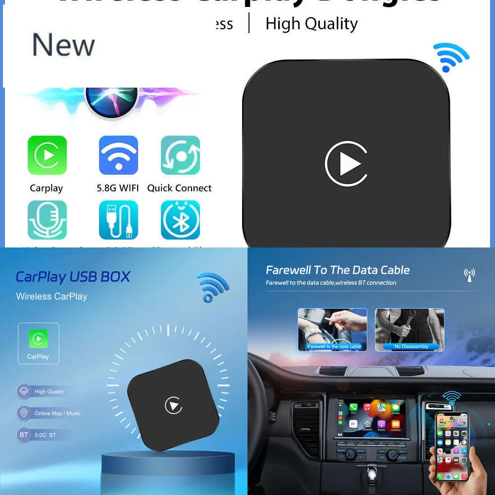 New Ai Box Carplay Car Adapter Apple Wireless Carplay Dongle Plug Play