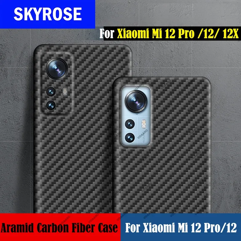 カバー3D Funda Capa Dla Xiaomi 12 Pro Aramidowe Etui Ultra Cienka I Lekka Obudowa Telefonu Dla Xiaomi Mi 12 Pro 12x Prawdziwa Czysta obu