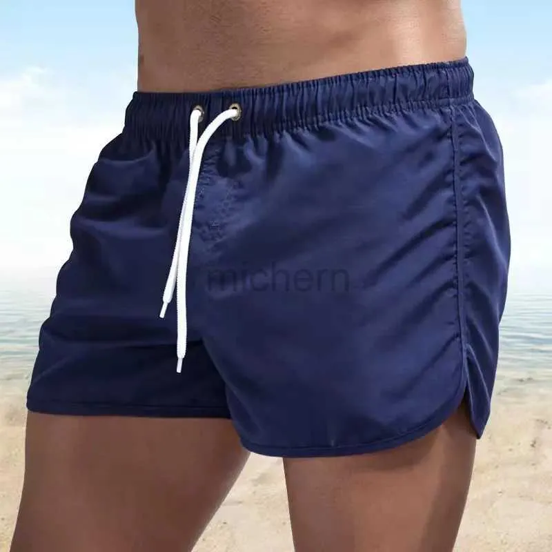 Message de bain pour hommes Summer Mens de maillot de bain ours shorts imprimés marques de plage de plage de nage sexy se maillot de bain masculin à la taille basse surfage de plage D240424