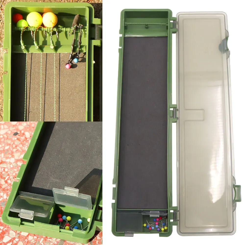 Accesorios Rig de pesca Caja de almacenamiento Caja de aparejos de cabello