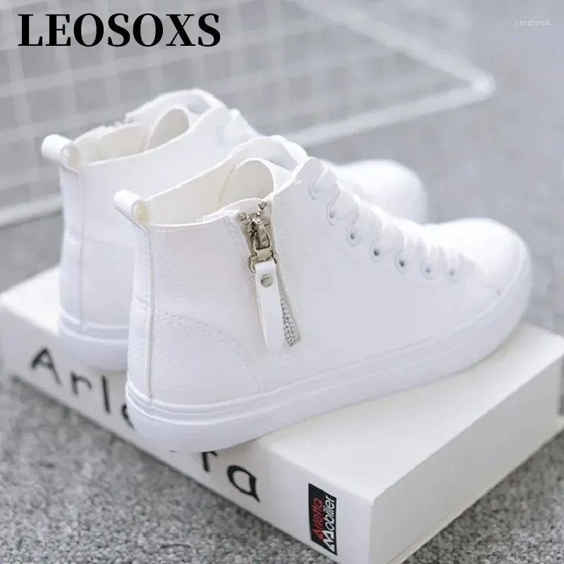 Chaussures décontractées Vulcanize White Chi Sneakers Basket Femme Tenis Feminino High Top Flat Trainers Femmes Zapatos Mujer