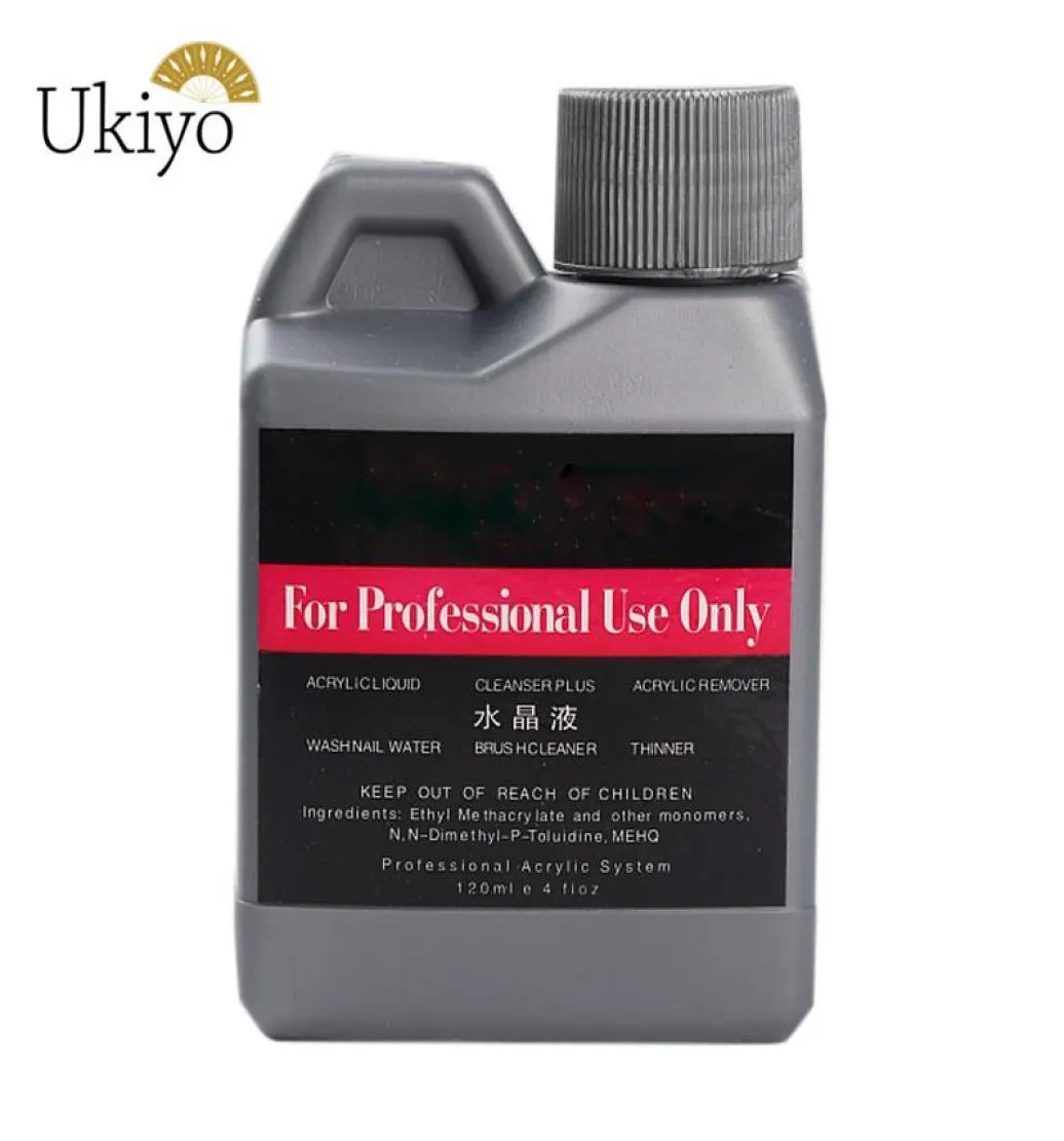 Ukiyo 120 ml acrylique liquide faux acrylique nail art salon outils art pour les ongles de poussière en poudre en acrylique